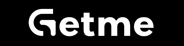 Getme Black Background Logo